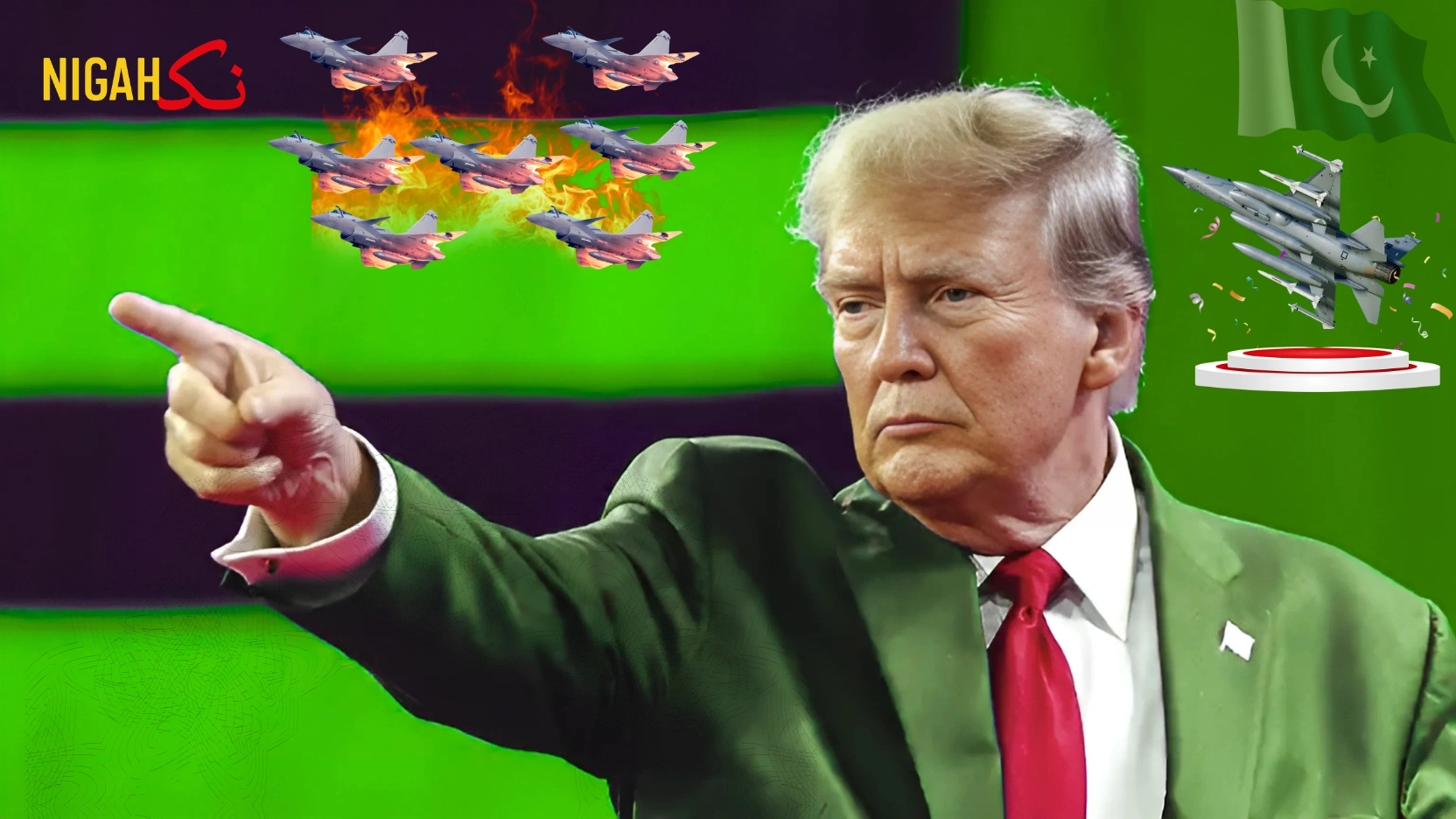 nigah trump fired jet india pakistan