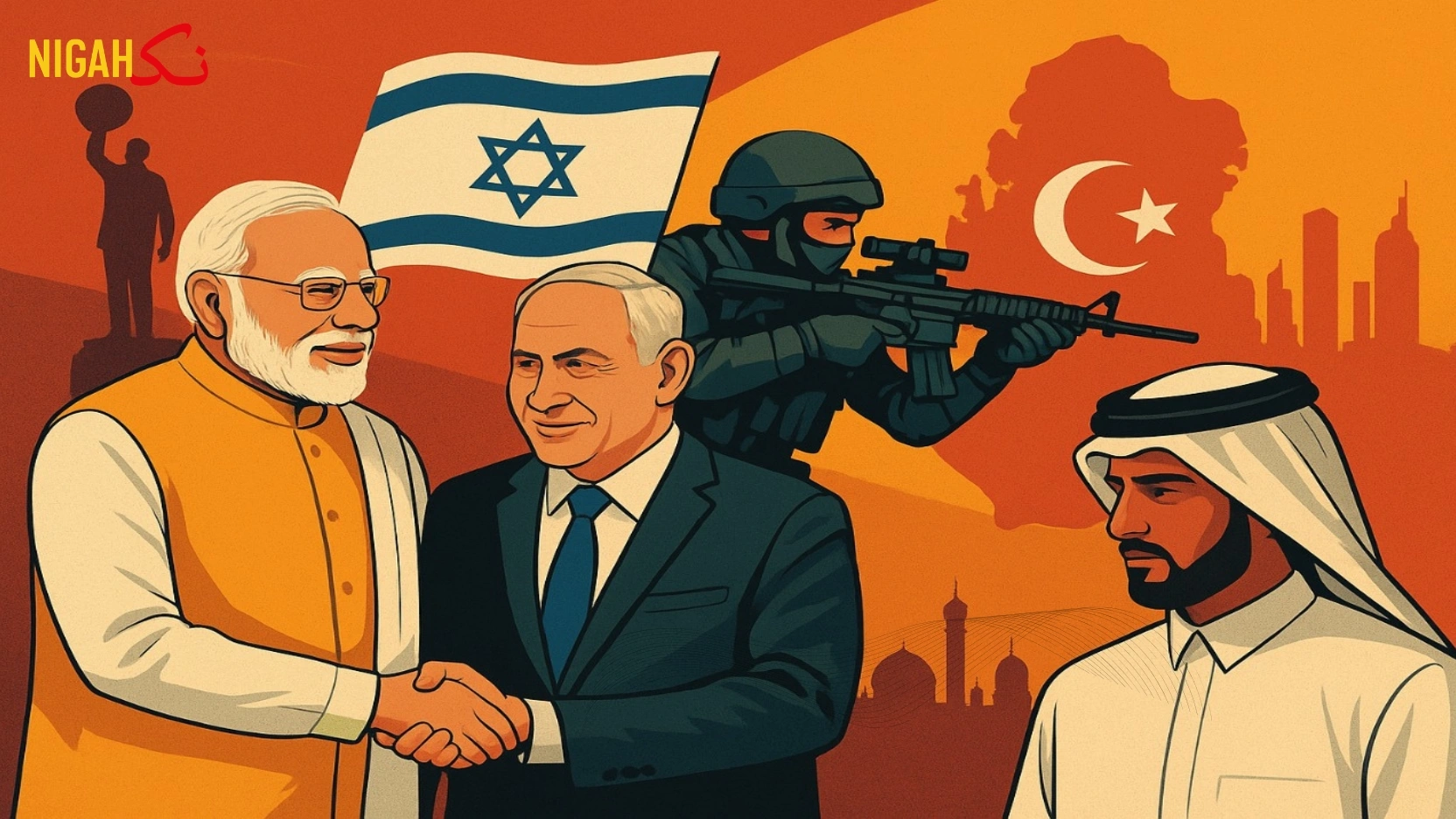 ہندوستان اسرائیل کا عرب ممالک خفیہ گٹھ جوڑ